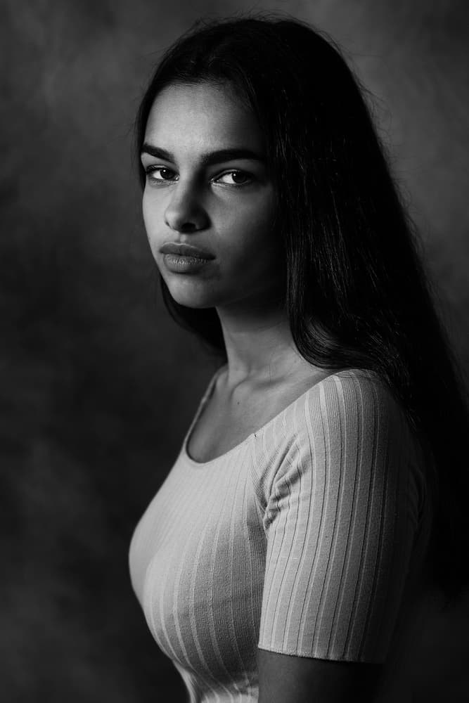 Confident Gaze Portrait by Jacob Tuinenga — canvas wall art