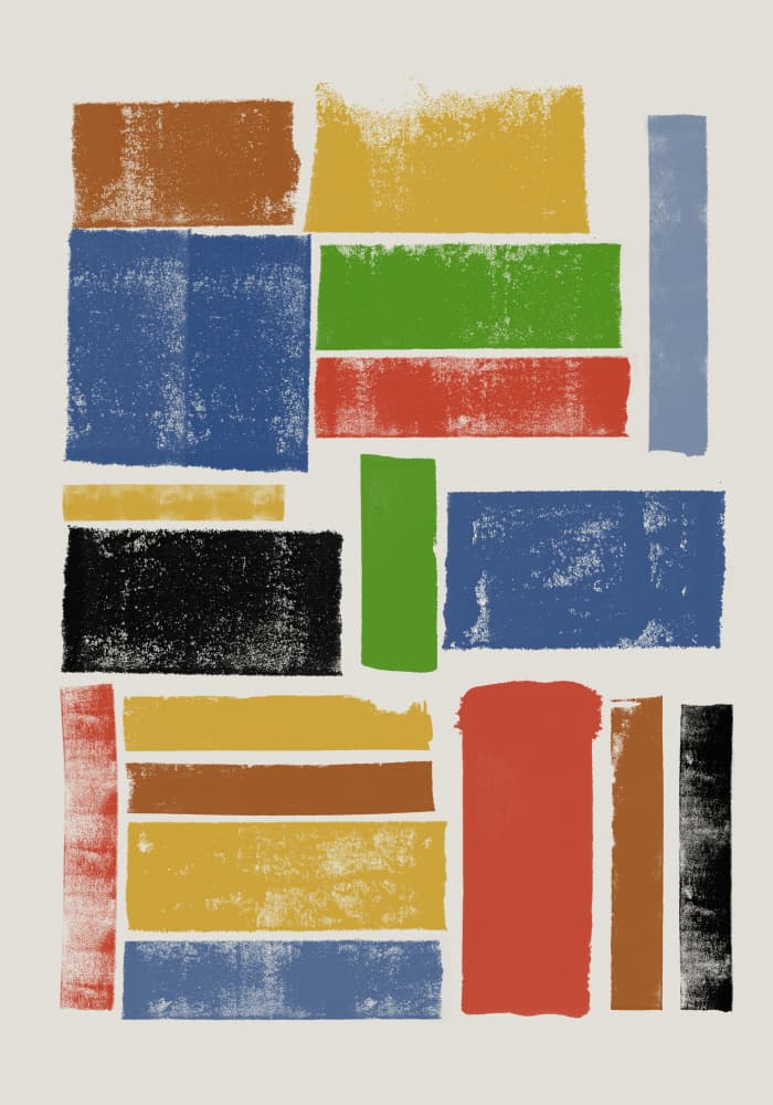 Color Block Harmony by THE MIUUS STUDIO — canvas wall art