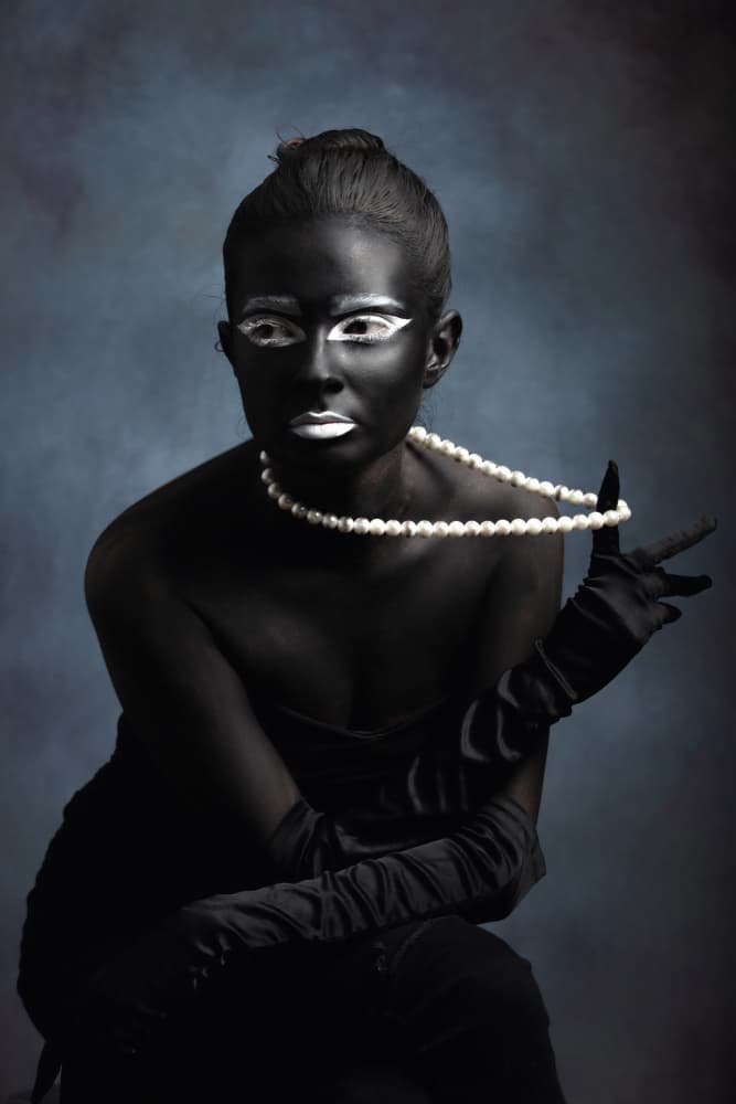 Elegant Black Pearl by Mihai Bogdan R — canvas wall art