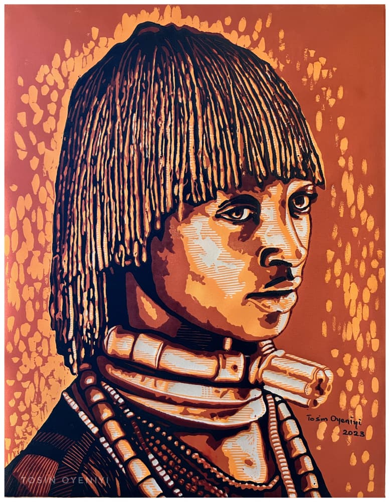 Regal African Portrait by Tosin Oyeniyi — canvas wall art