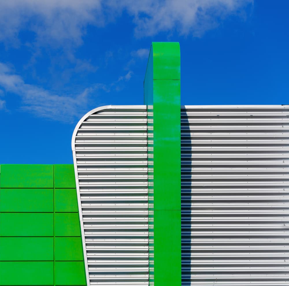 Modern Green Geometry by Karim Al Thahaby — canvas wall art