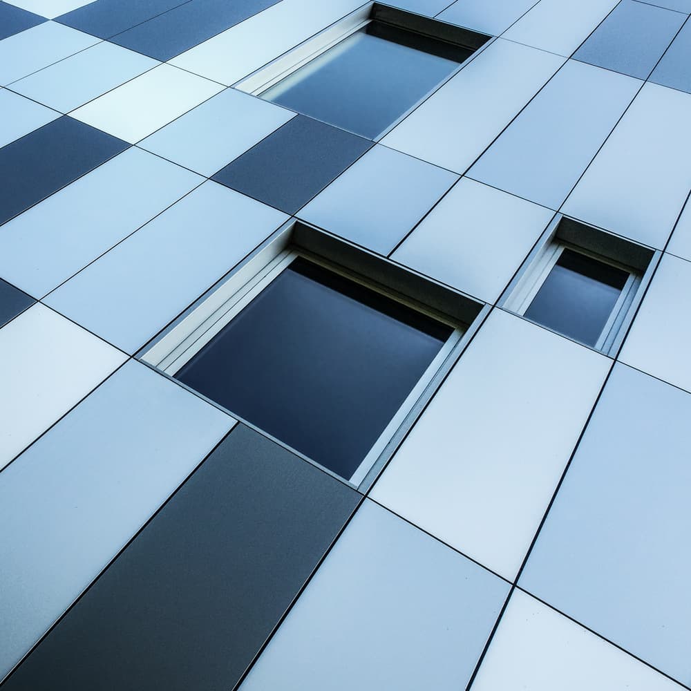 Modern Geometric Facade by Luc Vangindertael (laGrange) — canvas wall art