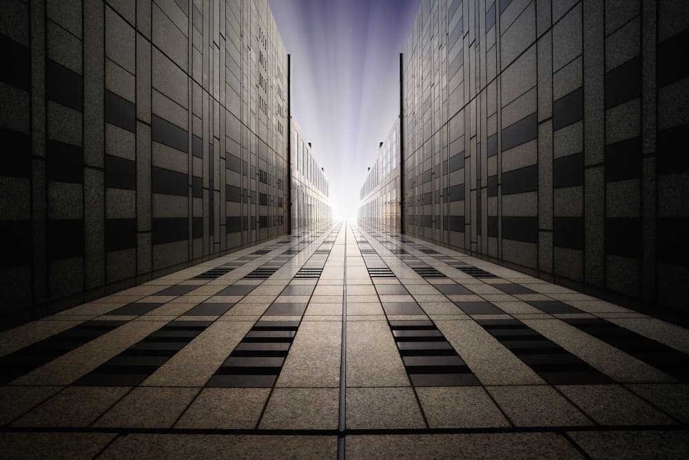 Dramatic Light Tunnel by Akira TAKAUE — canvas wall art