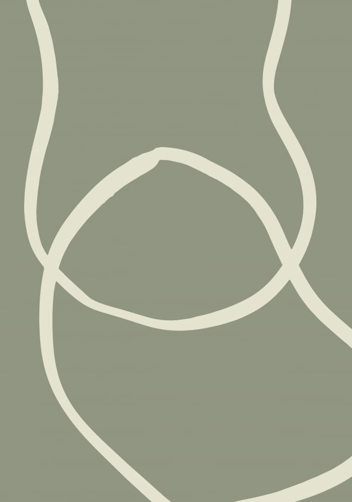 Serene Abstract Curves by Pictufy Studio — canvas wall art