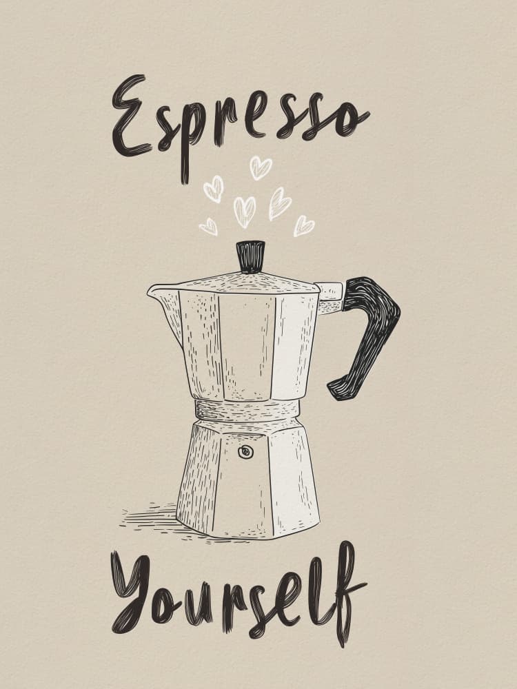 Espresso Yourself by Andreas Magnusson — canvas wall art