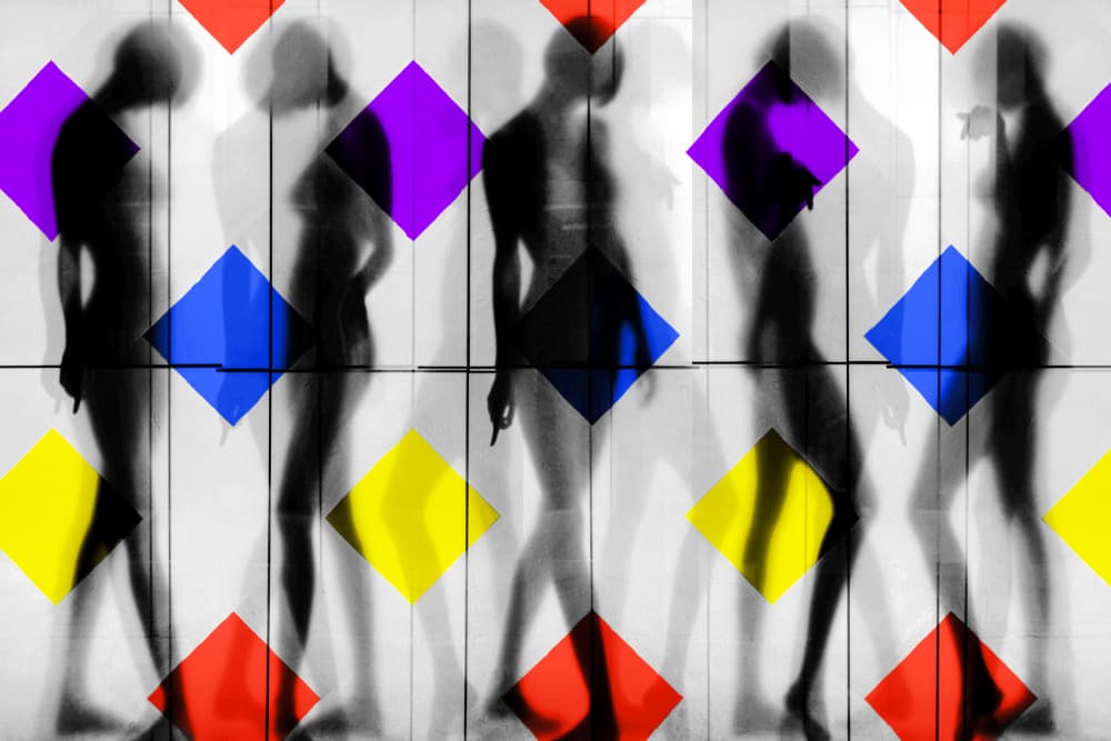 Rhythmic Geometric Figures by Igor Shrayer — canvas wall art