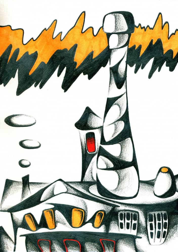 Stylized Urban Dream by Kulik — canvas wall art