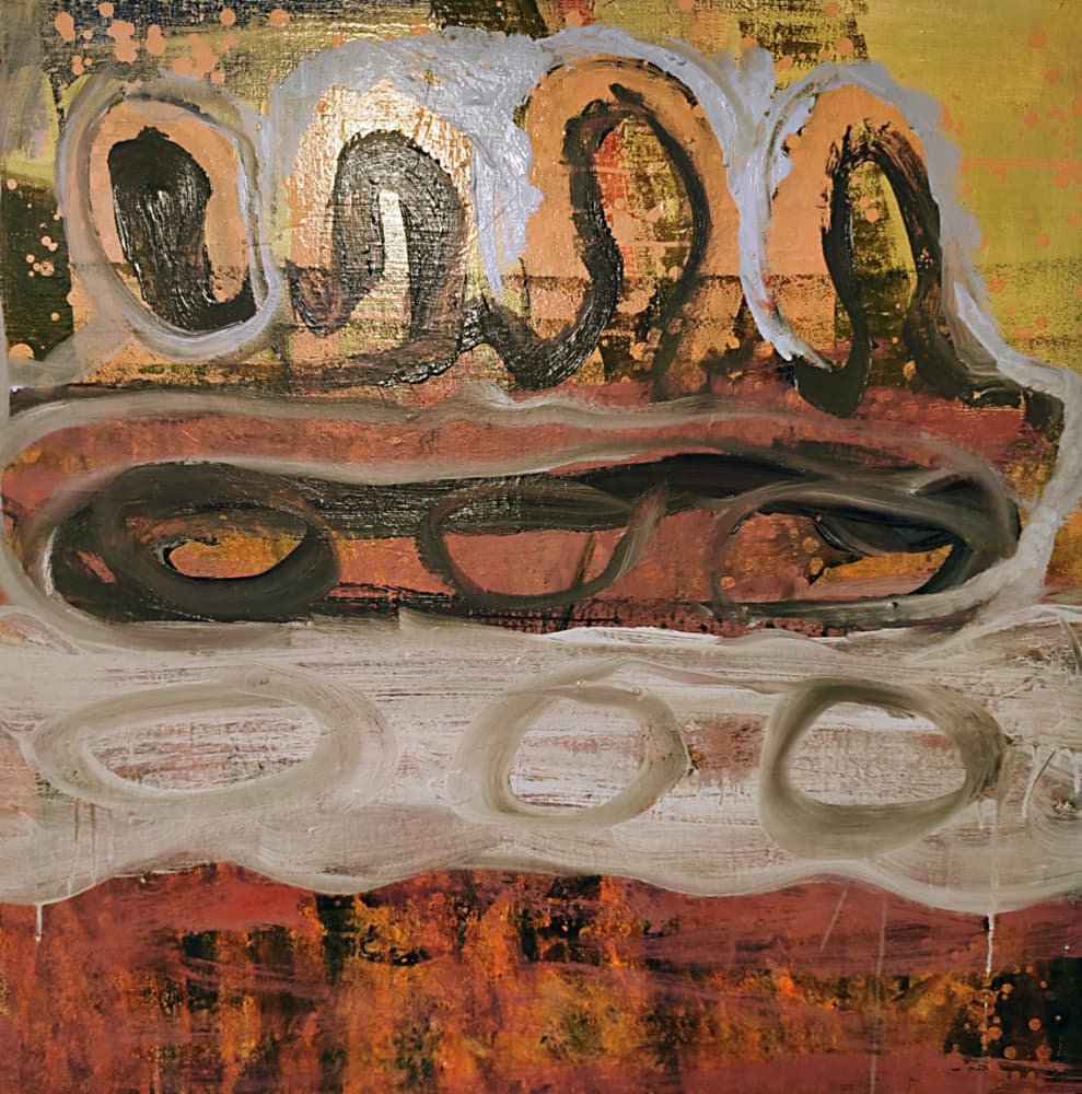 Earthy Abstract Shapes by Joackim Schou Dahle — canvas wall art