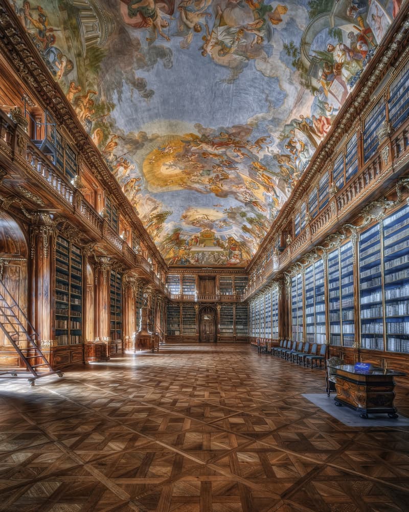 Grand Library Hall by Patrick Aurednik — canvas wall art