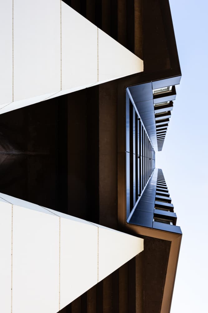 Upward Urban Geometry by Hervé Loire — canvas wall art