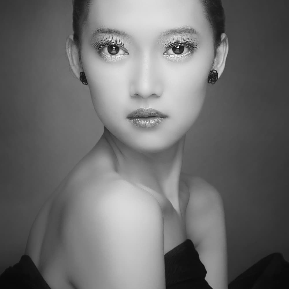 Timeless Beauty Portrait by azalaka — canvas wall art