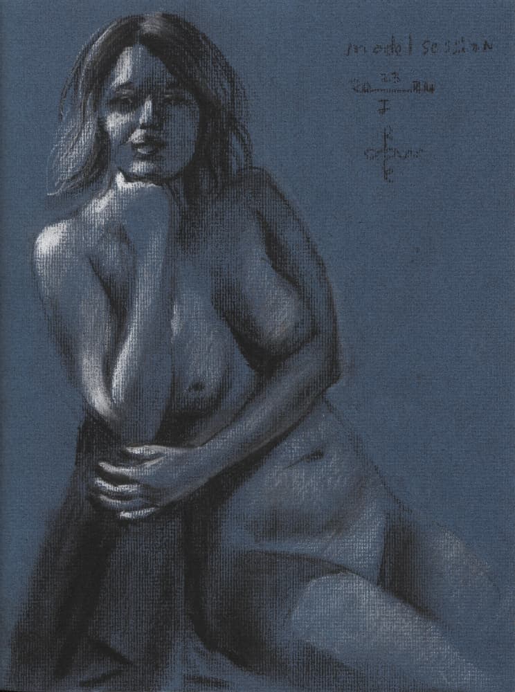 Model Session - 23-01-24 by Corné Akkers — canvas wall art