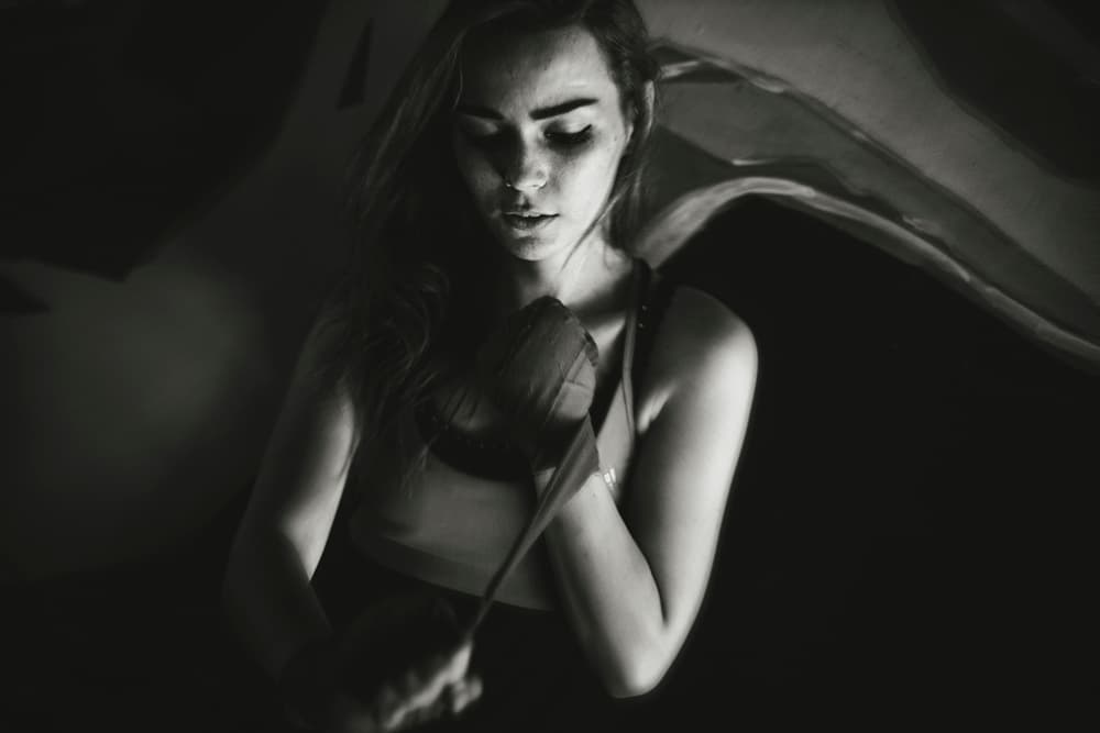 Focused Female Fighter by Andi Ridha Mulya — canvas wall art