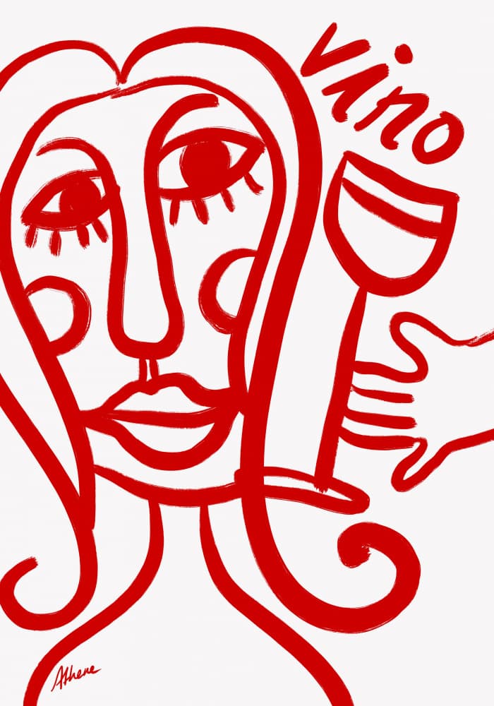 Vino Tinto by Athene Fritsch — canvas wall art