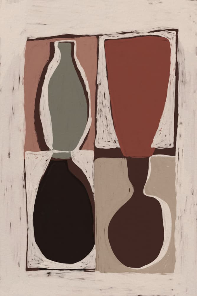 Clay forms by Treechild — canvas wall art