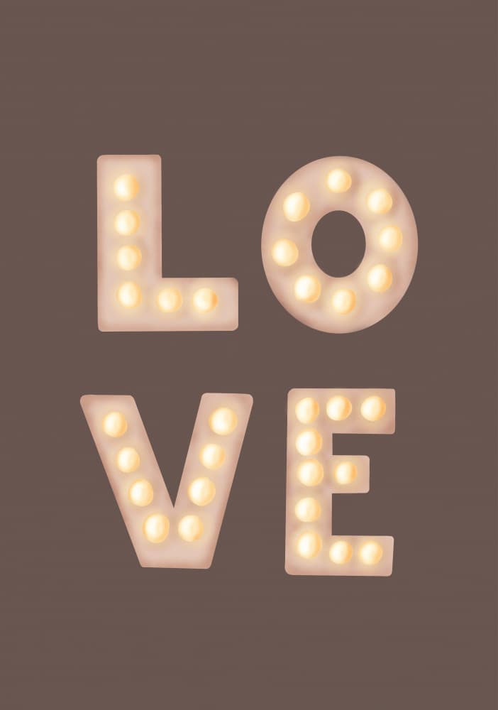 Marquee Love Lights by Aminah Eleonora — canvas wall art