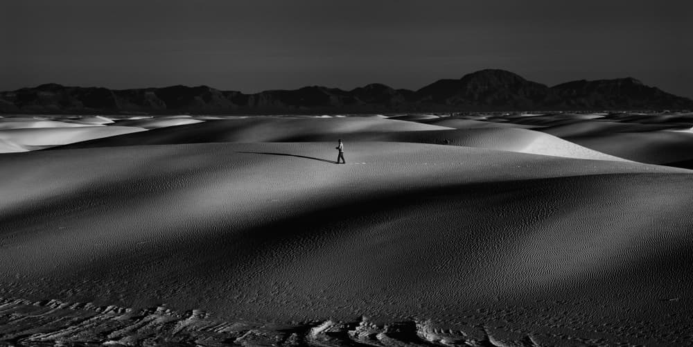 Solitary Desert Dunes by Yvette Depaepe — canvas wall art