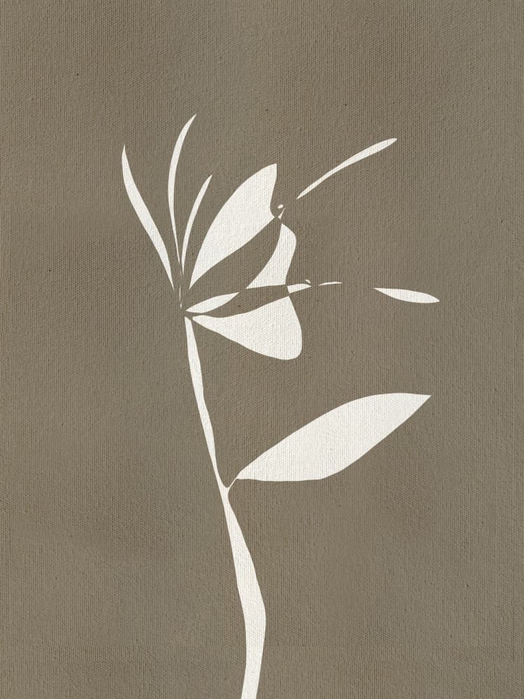 Muted Petals No 6 by Shatha Al Dafai — canvas wall art