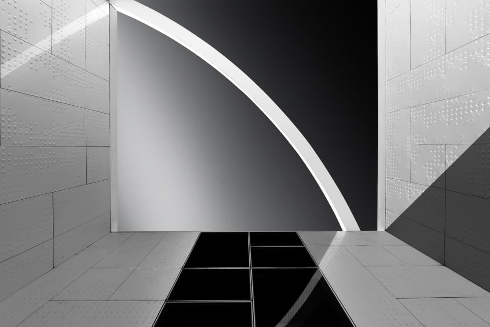 Curved Light Architecture by Jorge Pimenta — canvas wall art