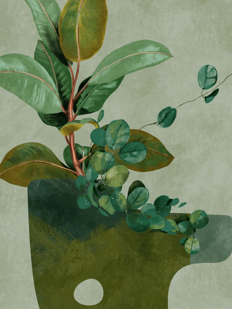 Leaves More 12 by Ana Rut Bre — canvas wall art