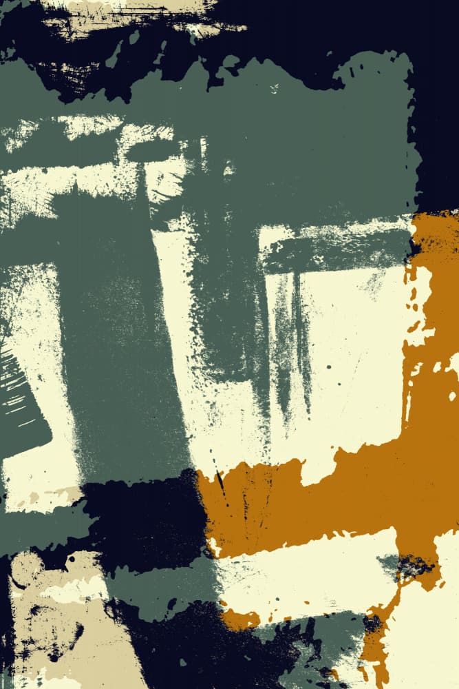 Distressed Color Blocks by Petr Strnad — canvas wall art