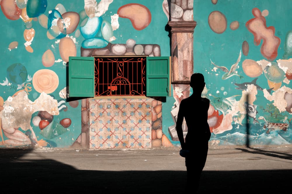Vibrant Urban Silhouette by Andy Bauer — canvas wall art