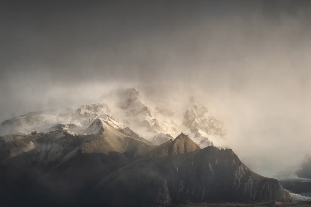 Ethereal Mountain Range by Andrea Maestosi — canvas wall art