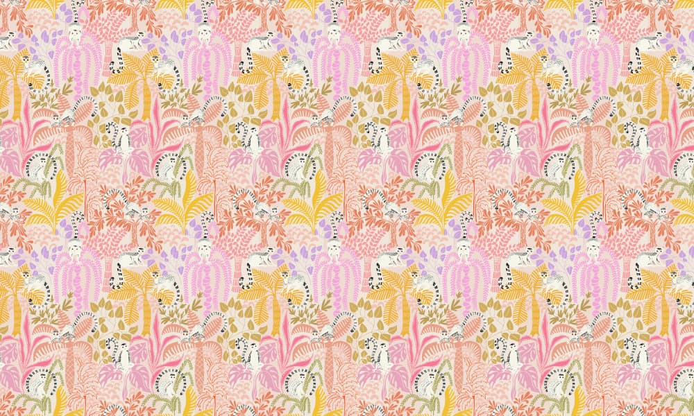 Tropical Tiger Pattern by Annick — canvas wall art