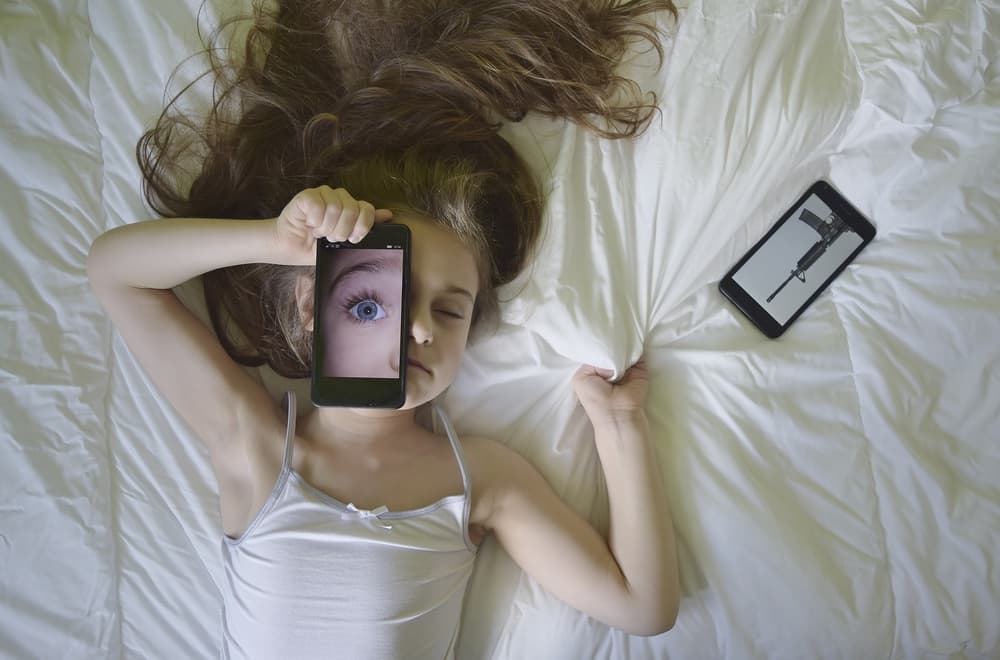 Childhood Digital Gaze by Toni Minchev — canvas wall art