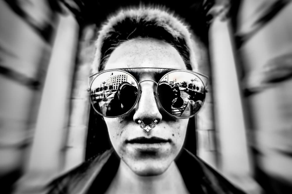 Mirrored City Gaze by Steve Hermann — canvas wall art