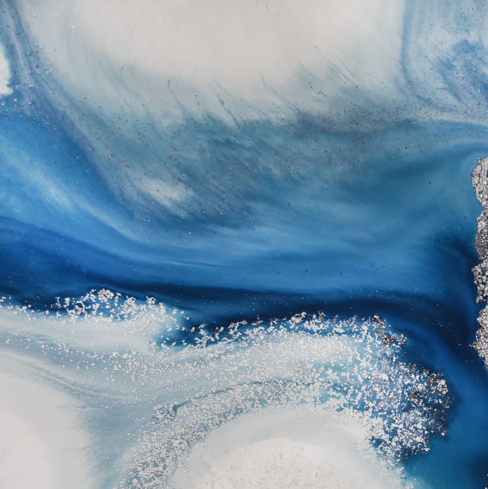 Square - Shallow Seas - Square 2 by Petra Meikle de Vlas — canvas wall art