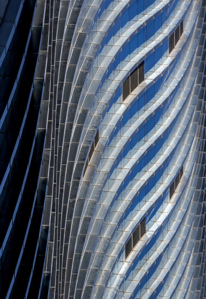 Wavy Blue Architecture by HAN dong hee — canvas wall art