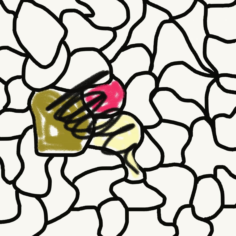 Melting Sweet Doodle by Pelin Atilla — canvas wall art