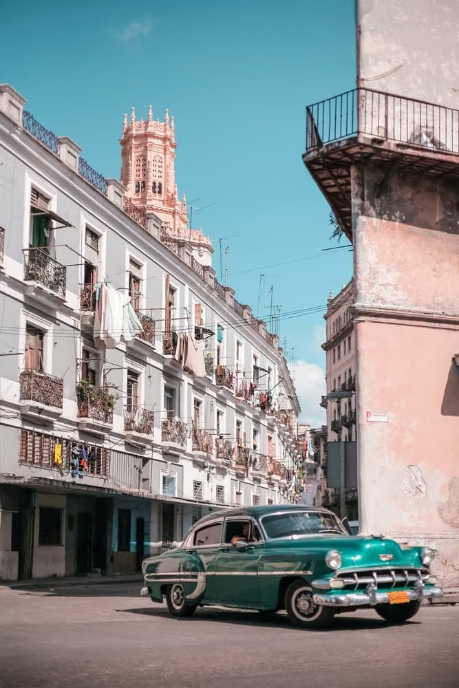 Classic Car Havana Street by Alexander Yakovlev — canvas wall art