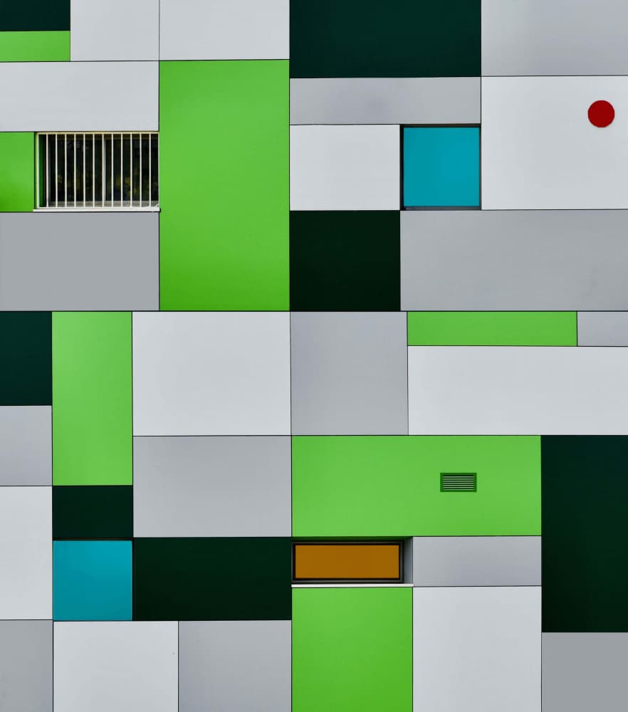 Abstract Color Blocks by Arnon Orbach — canvas wall art