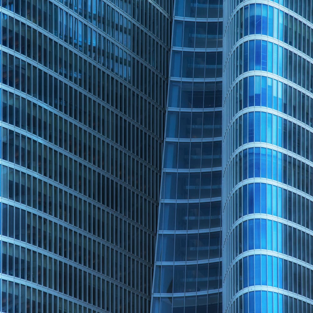 Urban Glass Curves by Ahmed Thabet — canvas wall art