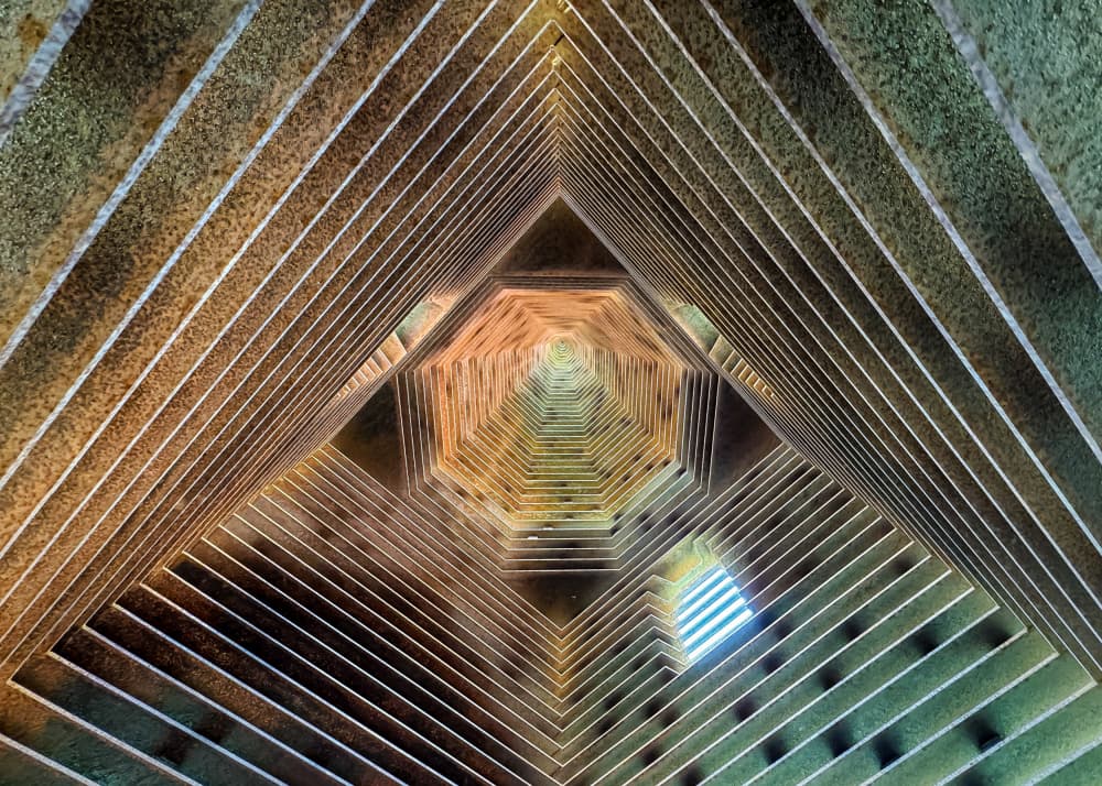 Abstract Metallic Tunnel by Lus Joosten — canvas wall art