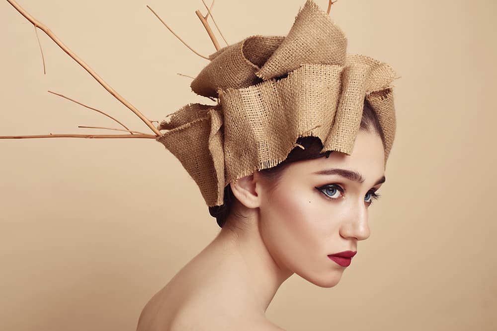 Burlap Branch Portrait by Anthony Skip — canvas wall art