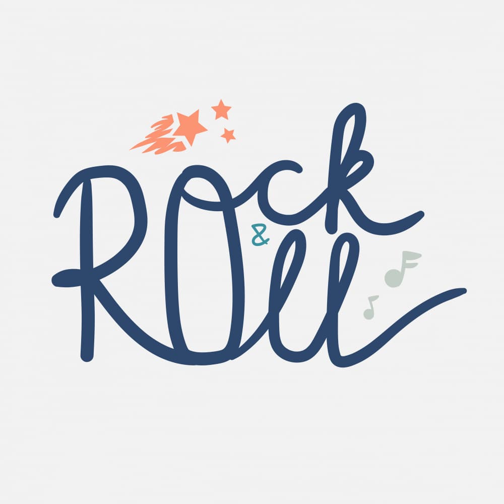 Classic Rock and Roll Groove by Marika Barsrsind — canvas wall art