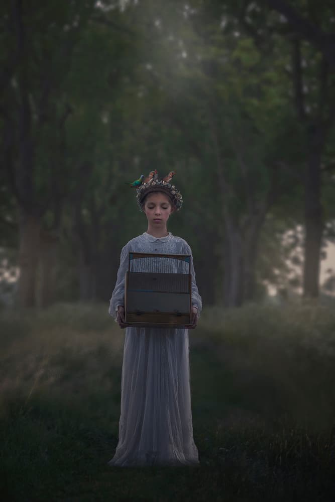Ethereal Forest Child by Ewa Cwikla — canvas wall art
