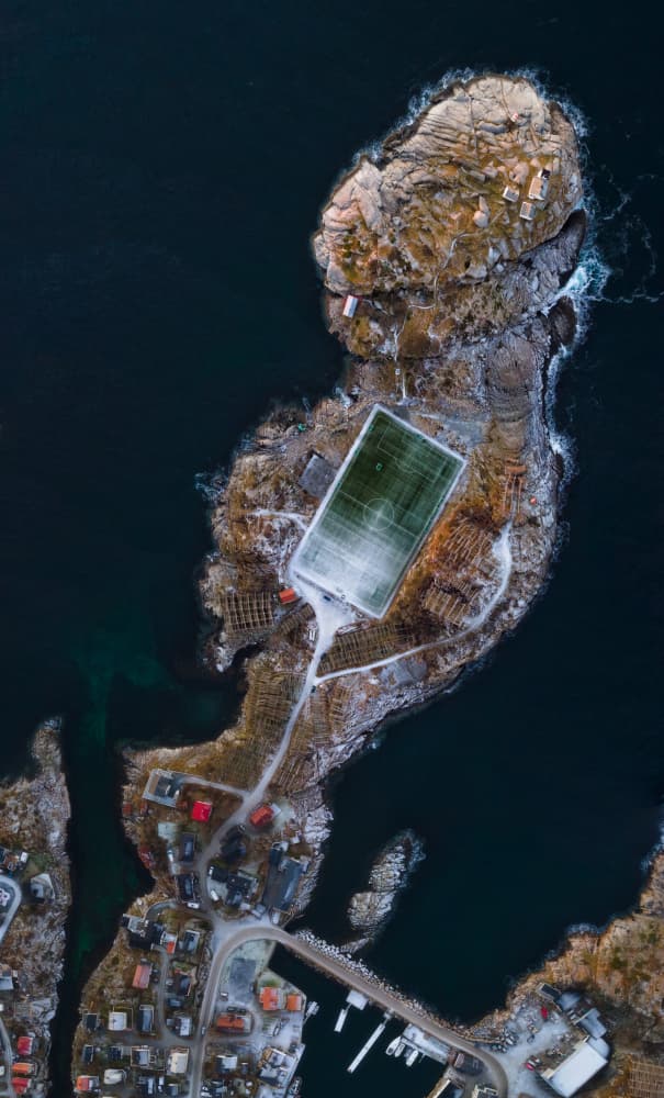 Arctic Football Island by Doroteo Tobarra Narro — canvas wall art