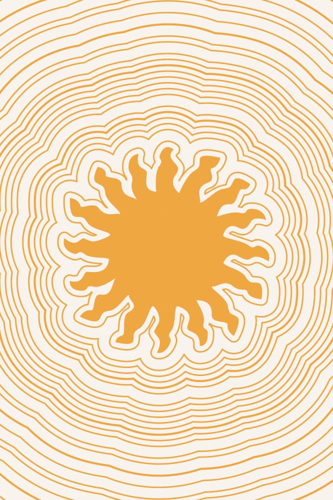 Golden Sun Radiance by Karen Menzenbach — canvas wall art