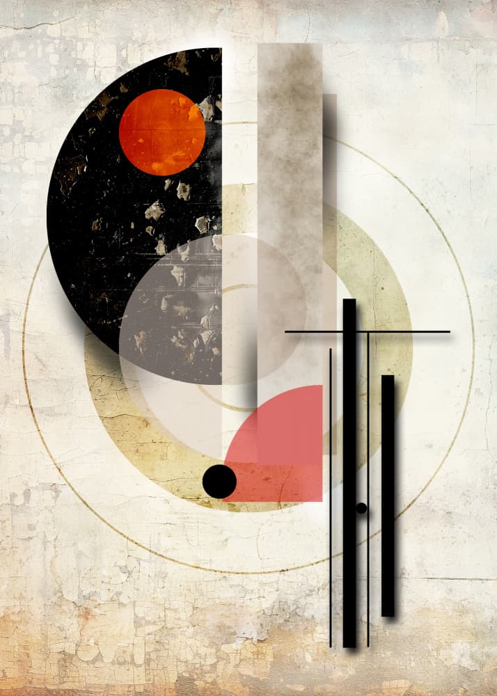 Modern Geometric Composition by Rafal Kulik — canvas wall art