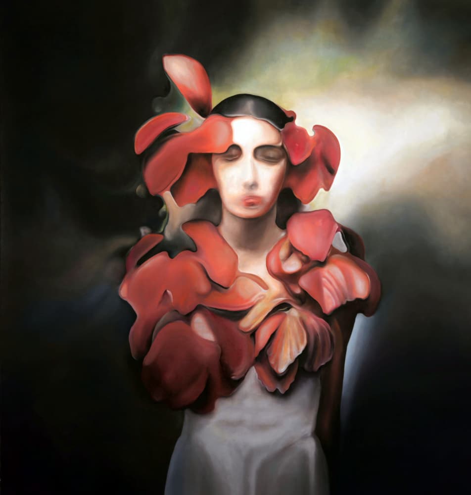 Dreamy Floral Woman by Stefano Mazzolini — canvas wall art