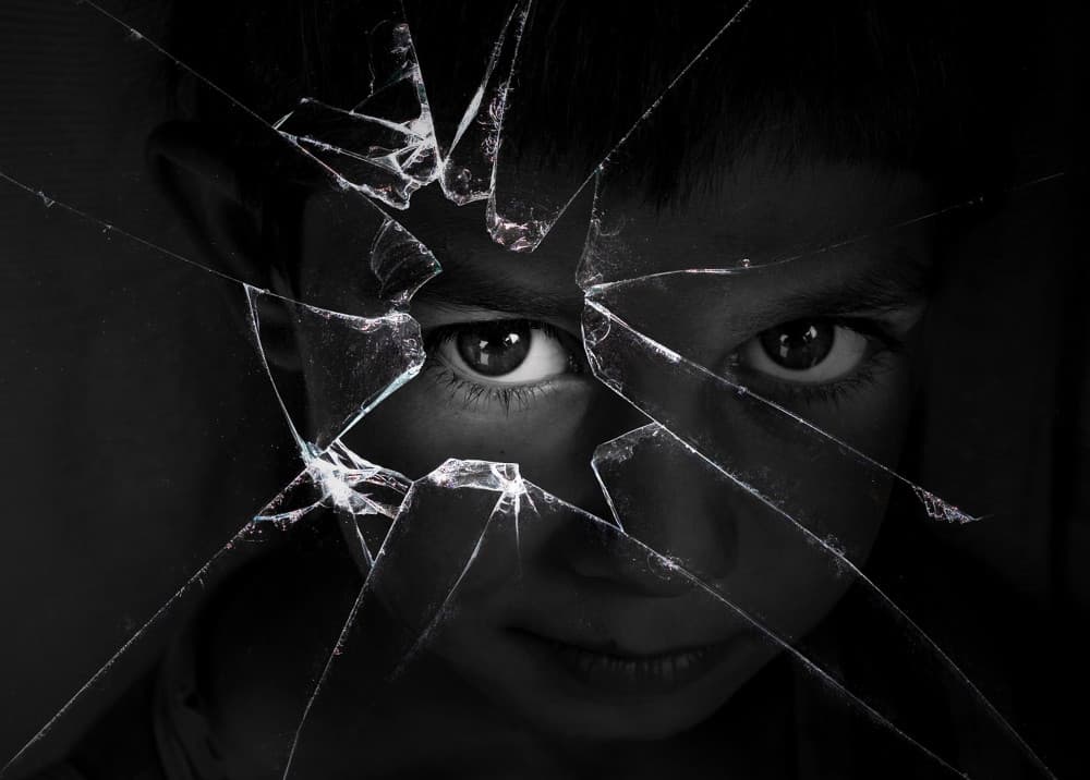 Shattered Child's Gaze by Emine Basa — canvas wall art