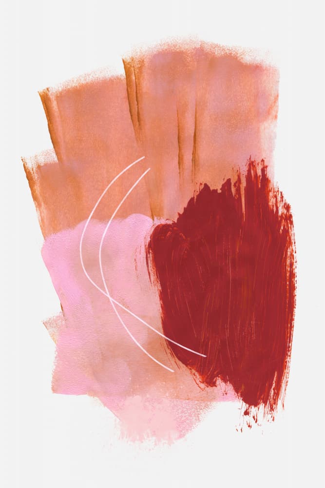 Abstract Brush Strokes 54 by Mareike Böhmer — canvas wall art