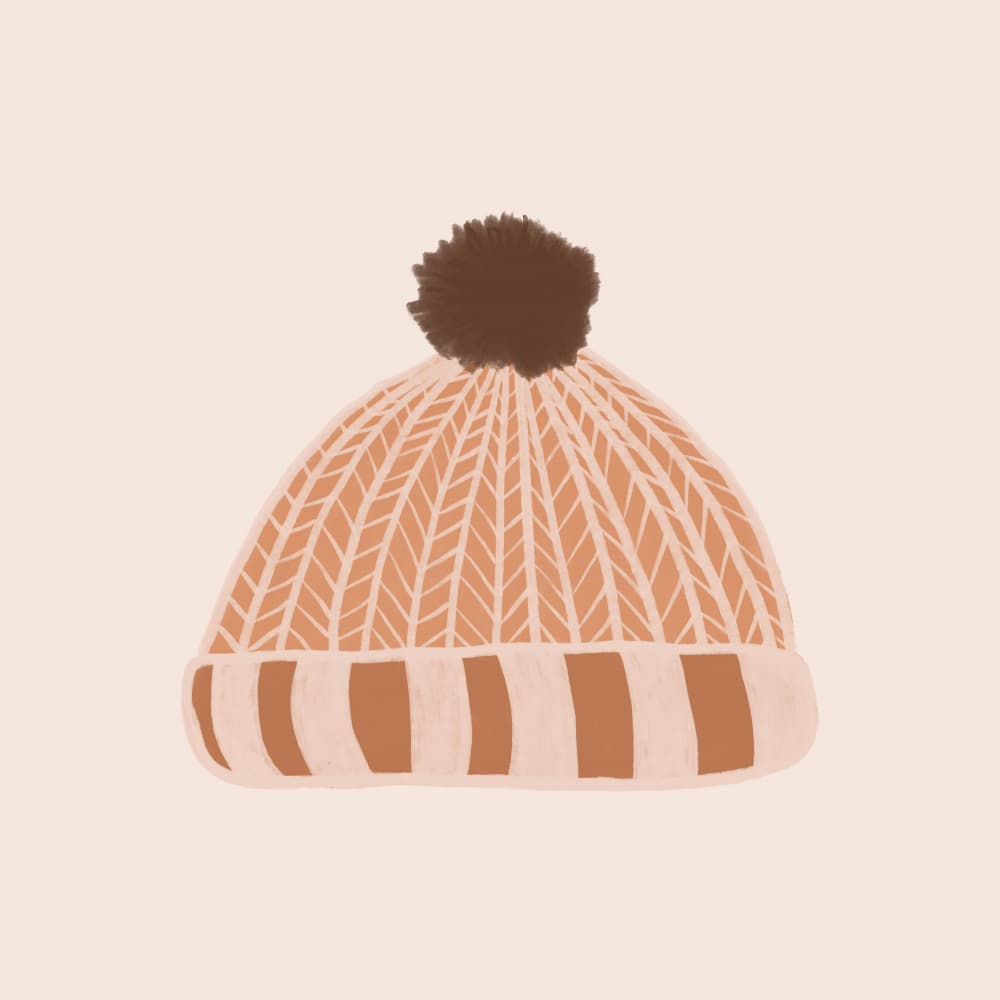 Cozy Knit Beanie by Orara Studio — canvas wall art