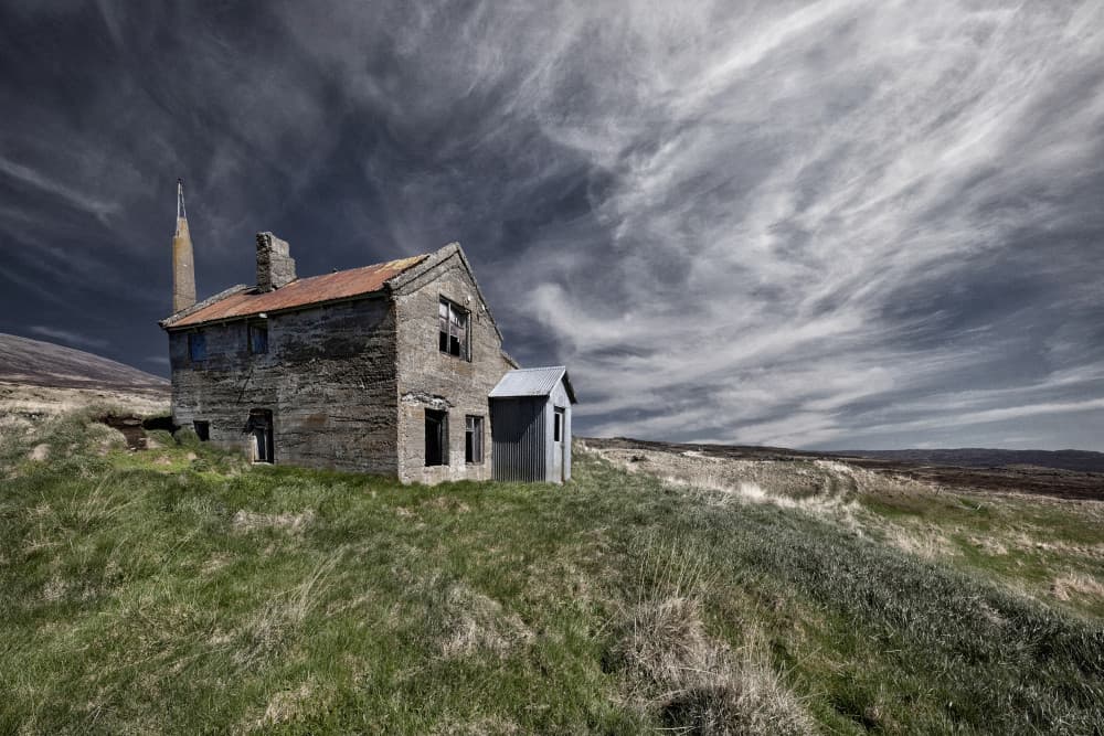 Desolate House Moody Sky by Þorsteinn H. Ingibergsson — canvas wall art