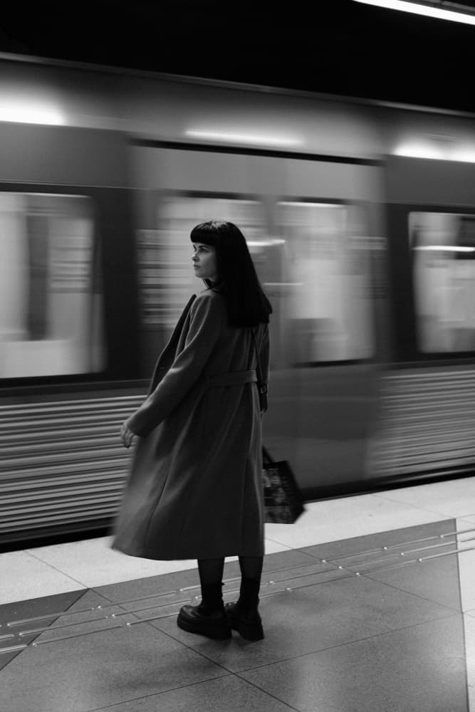 Subway Platform Motion by Olga Varlakova — canvas wall art