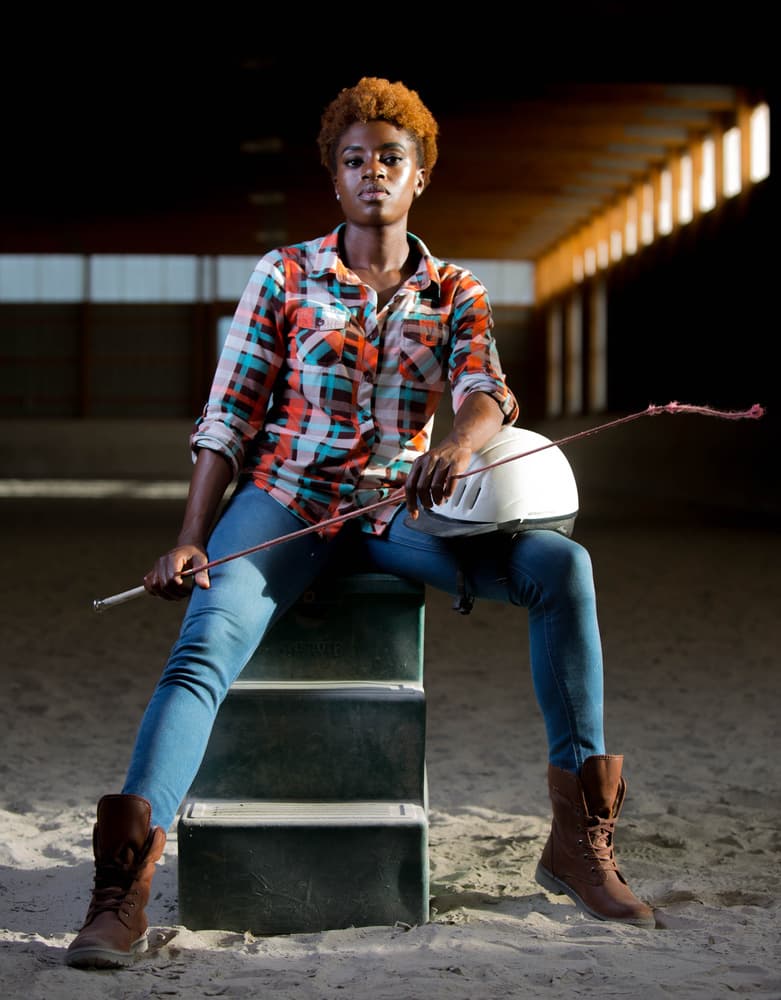 Confident Equestrian Woman by Hans ML Spiegel — canvas wall art